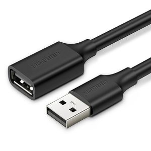 Ugreen USB (hann) til USB (hunn) 2.0 forlengelseskabel 1,5 m svart