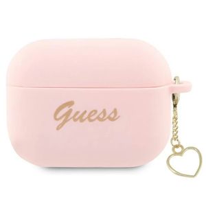Guess Charm Heart Silikon Fodral till Airpods Pro 2 - Rosa