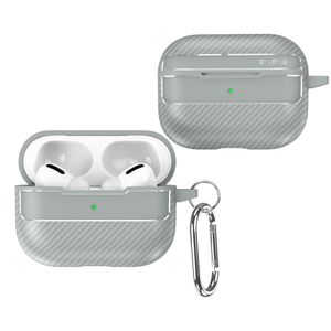 Apple AirPods Pro 3 Cover med Krog - Grå