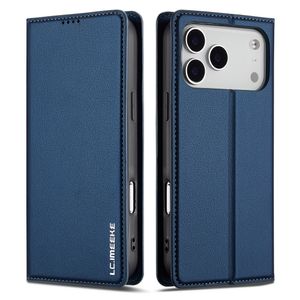 LC.IMEEKE iPhone 17 Pro Max Lompakkokotelo - Sininen