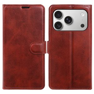 iPhone 18 Pro/17 Pro Plånboksfodral Stativ PU-läder – Röd