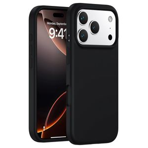 Silikondeksel til iPhone 18 Pro Max/17 Pro Max – Svart