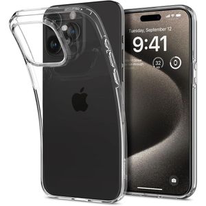 Spigen Liquid Crystal Deksel til iPhone 15 Pro Max - Gjennomsiktig