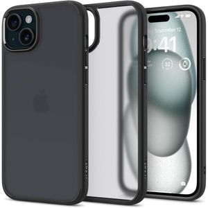Spigen Ultra Hybrid Deksel til iPhone 15 - Gjennomsiktig svart