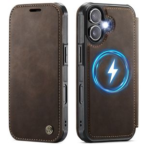 CASEME 053  iPhone 17 Lompakkokotelo MagSafe RFID-estävä - Ruskea