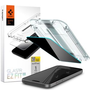 Spigen Glas.tR EZ Fit Privacy Skjermbeskytter til iPhone 15/16
