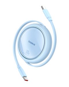 Baseus Free2Draw Mini retractable USB-C til USB-C kabel 100W 1m - blå