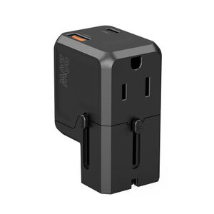 Choetech PD6038 reiselader 20W USB-C/USB-A universal – svart