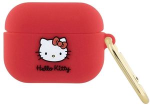 Hello Kitty 3D Silikon Fodral till AirPods Pro - Röd