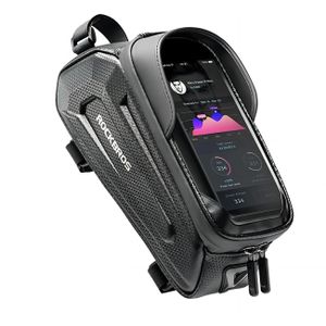 Rockbros B68-1 rammonterad cykelväska med telefonfack – svart