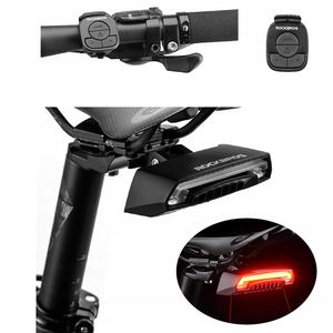 Rockbros cykelbaklampa med laser 80lm med fjärrkontroll, uppladdningsbar 2000mAh