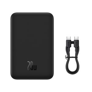Baseus Magnetic Mini 20000 mAh 20W powerbank – svart + USB-C-kabel