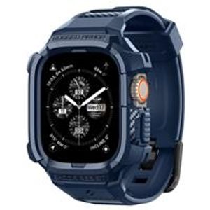 Spigen Rugged Armor Pro Kellonranneke & Kuori Apple Watch Ultra 1/2 49mm  - Sininen