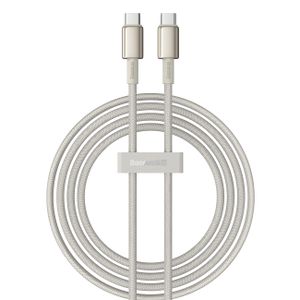 Baseus Tungsten Gold USB-C / USB-C 100W 2m kabel - guld
