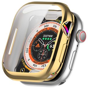 Apple Watch Series 11/10 42mm deksel med skjermbeskytter – gull