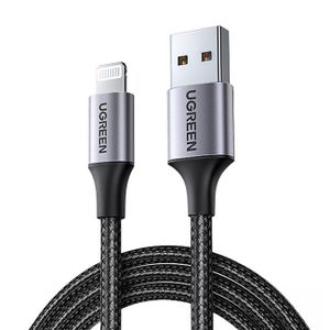 Ugreen US199 60157 USB-A / Lightning-kabel 1,5m - svart