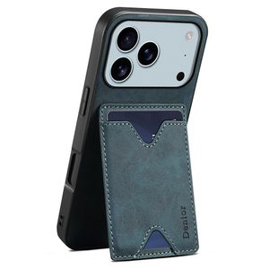 DENIOR iPhone 17 Pro Max Case with Stand - Blue