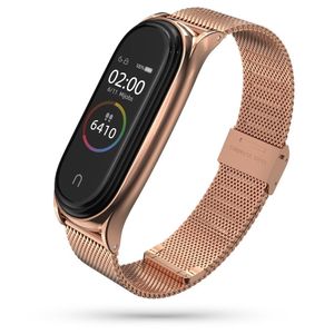 Tech-Protect MilaneseBand Kockarmband till Xiaomi Mi Smart Band 5/6/6 NFC - Rosa