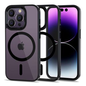 Tech-Protect MagMat MagSafe Case for iPhone 14 Pro Max - Transparent Black