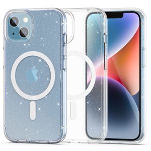 Tech-Protect FlexAir Hybrid MagSafe Case for iPhone 13/14 - Transparent Glitter