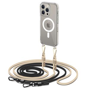 Tech-Protect FlexAir Chain MagSafe Case for iPhone 15 Pro - Black/Beige