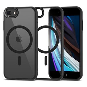 Tech-Protect MagMat MagSafe Cover til iPhone 7/8/SE 2020/2022 - Gennemsigtig sort