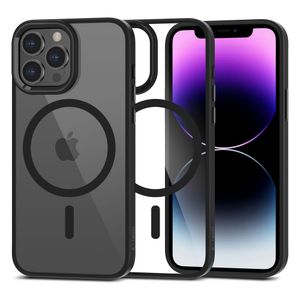 Tech-Protect MagMat MagSafe Kuori iPhone 13 Pro Max - Läpinäkyvä musta