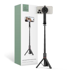 Tech-Protect L04S Bluetooth Selfie Stick with Tripod – Black