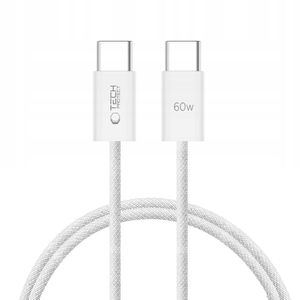 Tech-Protect UltraBoost Classic USB-C / USB-C PD kabel 60W 3A 1m - hvid