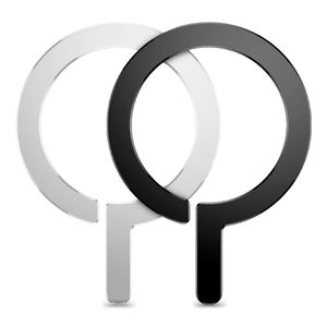 Tech-Protect MetalRing universal MagSafe ring, 2-Pak – Sort/Sølv