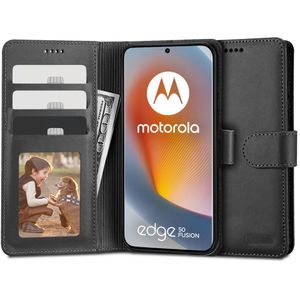 Tech-Protect Wallet Fodral till Motorola Edge 50 Fusion 5G - Svart