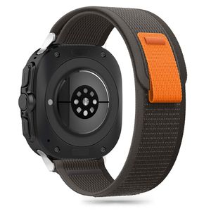 Tech-Protect Nylon Kockarmband Samsung Galaxy Watch Ultra  - Svart/Orange
