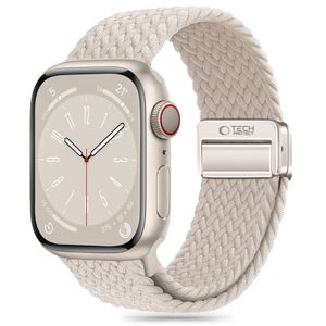 Tech-Protect Nylonmag Klokkereim til Apple Watch 42/44/45/49 mm - Beige