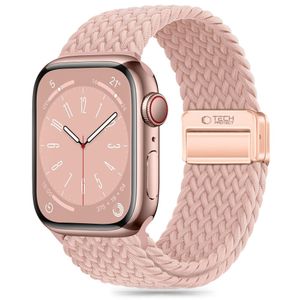 Tech-Protect Nylonmag Klokkereim til Apple Watch 42/44/45/49 mm - Rosa