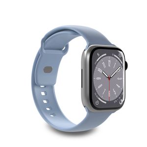 Puro Icon Silicone Kellonranneke Apple Watch 38/40/41mm  2-pakkaus  - Vaaleansininen