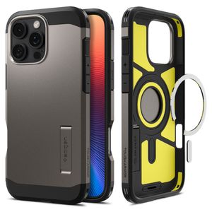 Spigen Tough Armor MagSafe Deksel til iPhone 16 Pro - Gunmetal