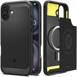 Spigen Rugged Armor MagSafe Deksel til iPhone 16 Plus - Svart
