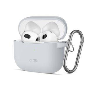 Tech-Protect Silicone Hook Case for AirPods 3 - Gray