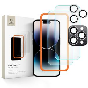 Tech-Protect Supreme Set 3pcs  Skjerm & Linsebeskytter til iPhone 16 Pro Max