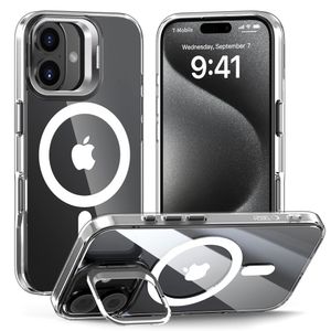 Tech-Protect MagStand MagSafe Case for iPhone 16 - Transparent