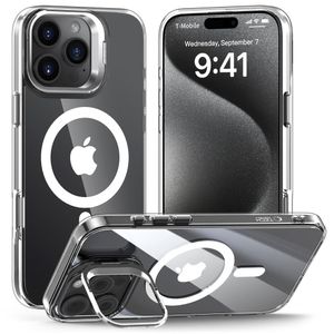 Tech-Protect MagStand MagSafe Case for iPhone 16 Pro - Transparent