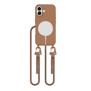 Tech-Protect MagNecklace MagSafe Case for iPhone 16 - Brown