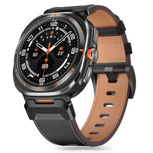 Tech-Protect Delta Pro Leather Kockarmband Galaxy Watch Ultra  - Svart