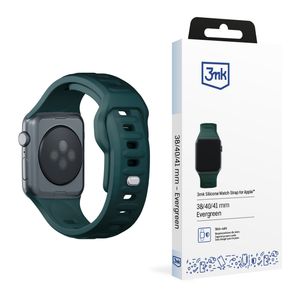 3mk Silikoni Kellonranneke Apple Watch 38/40/41mm  - Vihreä
