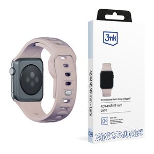 3mk Silikoni Kellonranneke Apple Watch 42/44/45/49mm  - Beige