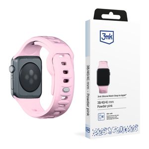 3mk Silikoni Kellonranneke Apple Watch 38/40/41mm  - Vaaleanpunainen