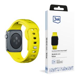 3mk Silikoni Kellonranneke Apple Watch 38/40/41mm  - Keltainen