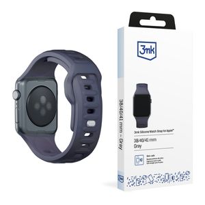 3mk Silikon Kockarmband till Apple Watch 38/40/41mm  - Grå