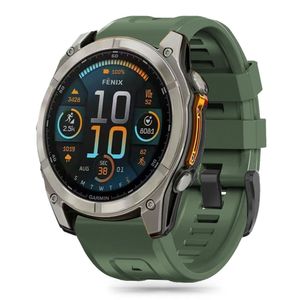 Tech-Protect Silicone Watch Strap for Garmin Fenix 6X/7X/8 etc - Green