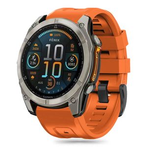 Tech-Protect Silicone Watch Strap for Garmin Fenix 6X/7X/8 etc - Orange